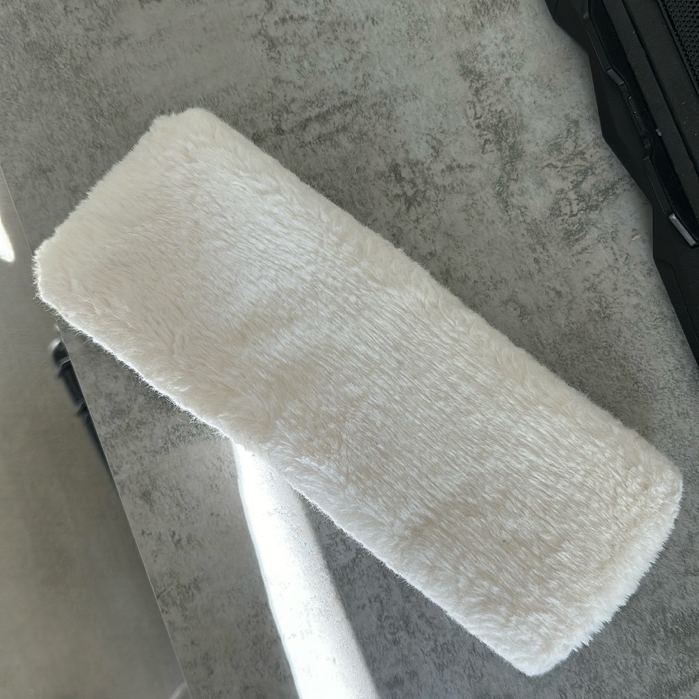 White Headband Fur